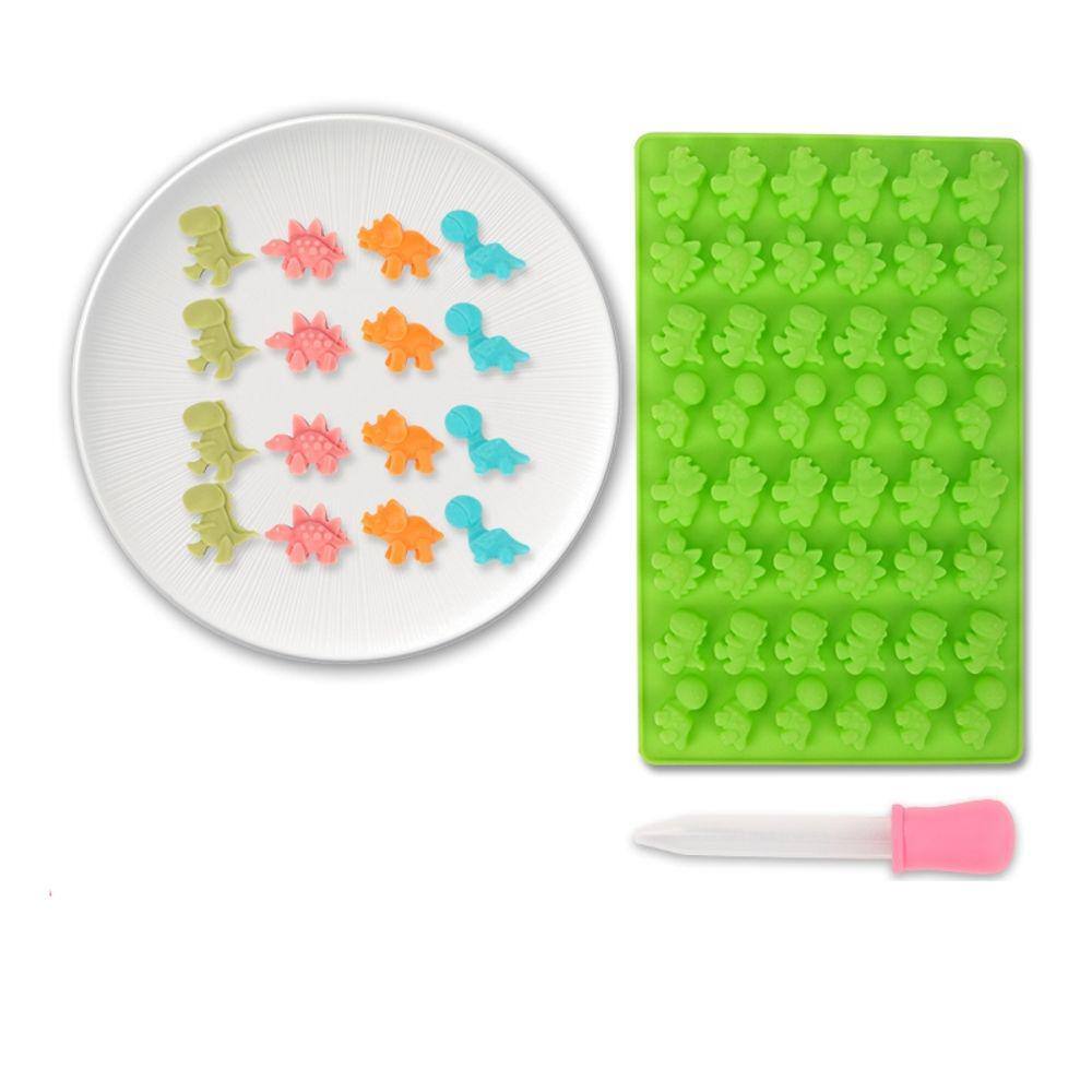 Doces de decoração de pastelaria de dinossauro com molde de borracha de silicone