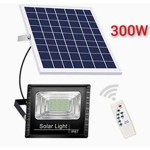 Luz refletora solar 300W com painel independente e controle remoto