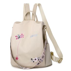 Mochila feminina, leve, impermeável, bolsa de ombro escolar
