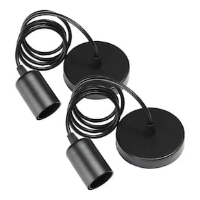 Luminária pendente Rustic Vintage E27 Socket x2 Pack