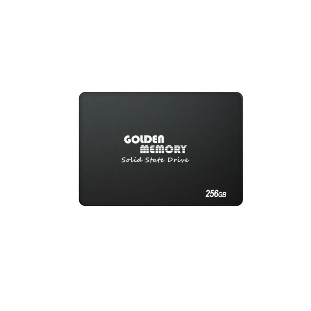 Disco SSD Golden Memory 256 GB SATA 3 2,5" com transferência de 6,0 Gbps
