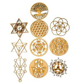 Conjunto de 10 mandalas de geometria sagrada Metatron Tree Of Life
