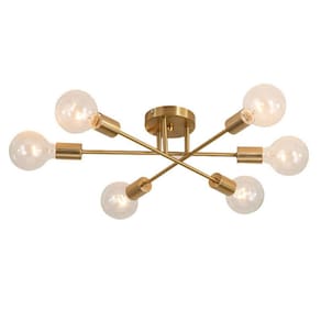 Luminária pendente de teto Nordic Modern Golden Living Room