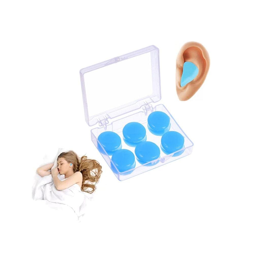 Tampões de ouvido de silicone hipoalergênico moldável (3 pares)