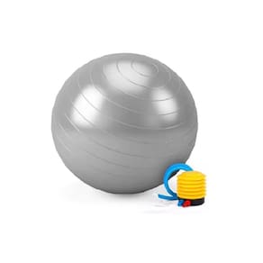 Bola de Yoga Pilates BETENSH 75cm com inflador 300kg cinza
