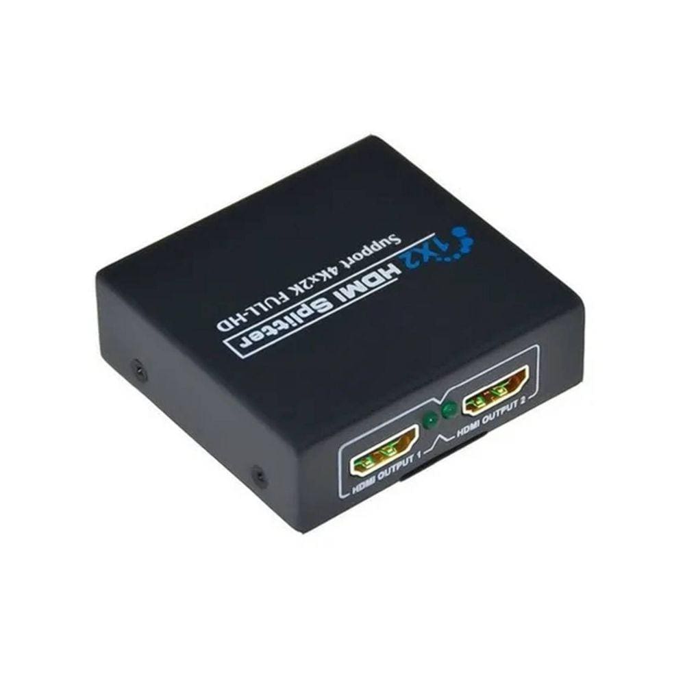 Divisor HDMI 1x2 telas clonadas Full HD 4K e 2K UHD