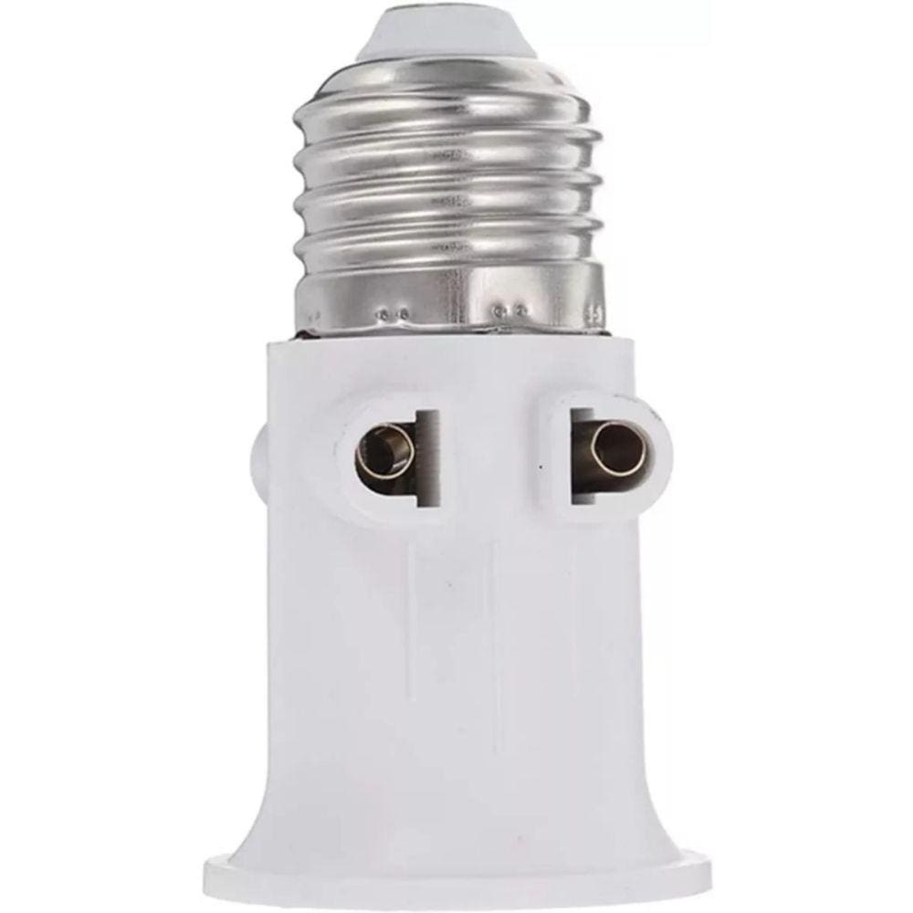 Plugue de soquete Lâmpada adaptadora de lâmpada E27 220V EU Plug