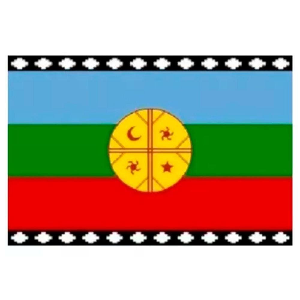 Bandeira: Espada Mapuche, Origem Chilena, 90x150cm