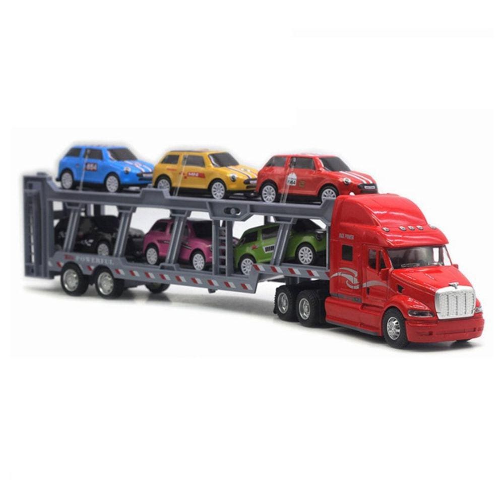 Porta-carros de brinquedo Big Rig Truck 35 cm em escala 1:48 em liga ABS/Plas