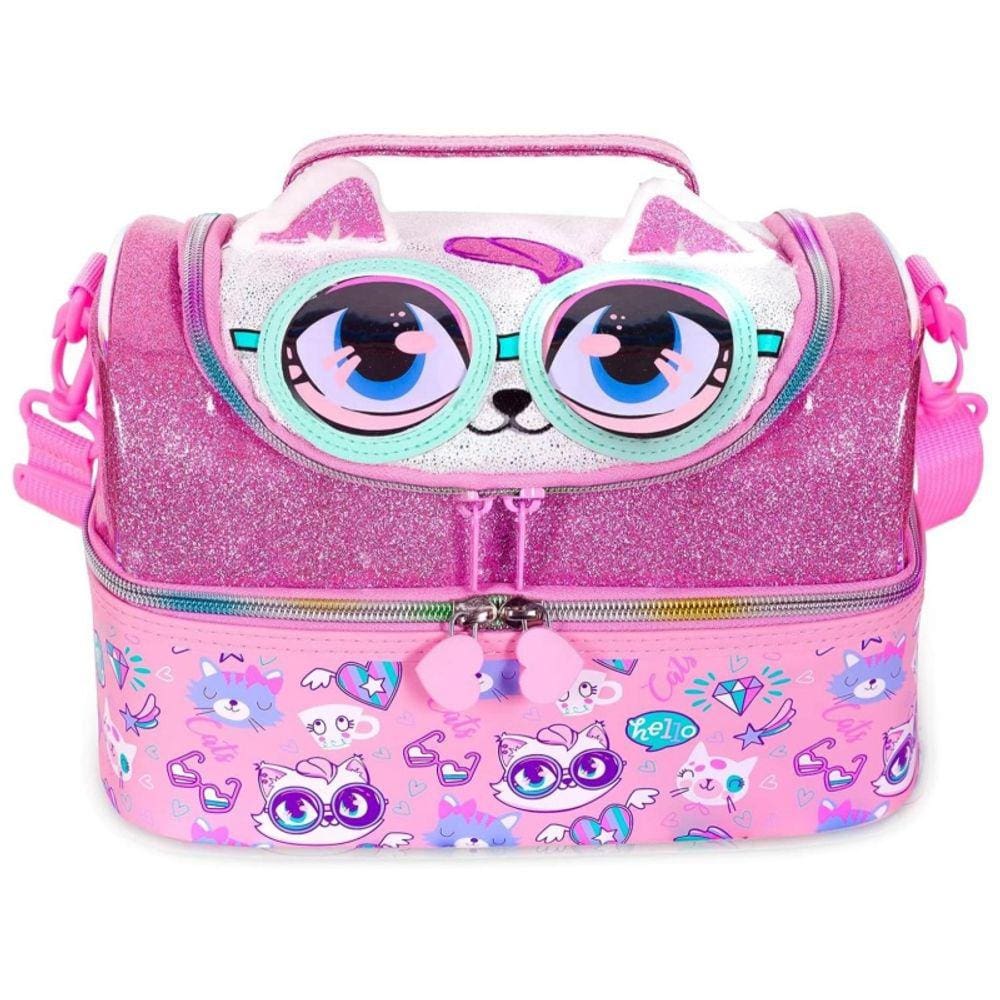 Lancheira térmica com compartimento duplo para gatos