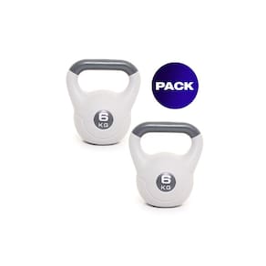 Kettlebell Russian Weak PVC, pacote de 6 kg, 2 unidades