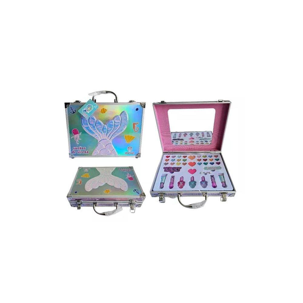 Maleta de maquiagem Sirena Luckylily Dreams com 24 sombras