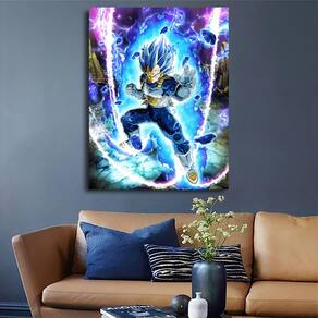 Imagem decorativa em PVC Vegeta Super Saiyan Blue