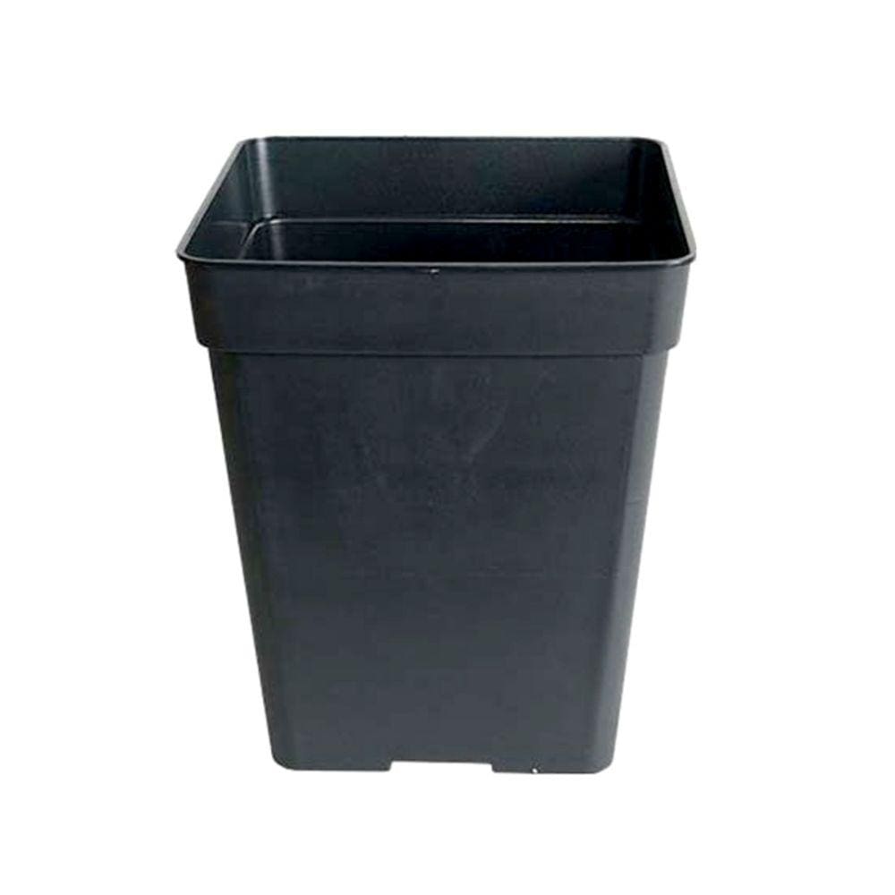 Vasos de flores de plástico quadrado, pacote de 11 litros, 10 unidades