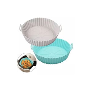 Moldes de silicone para fritadeira de ar comprimido, pacote com 2 antiaderentes