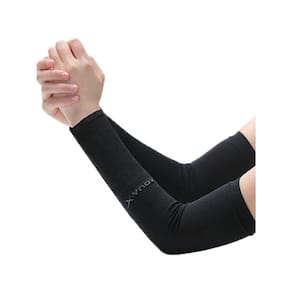 Pacote de mangas de braço Bacofy, 2 pares de nylon e elastano UPF 50+