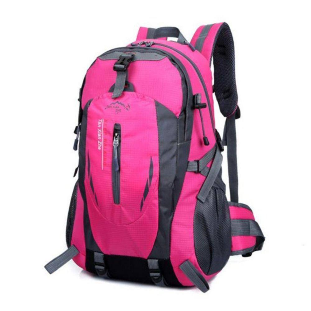 Mochila de trekking ao ar livre 35 litros de nylon impermeável