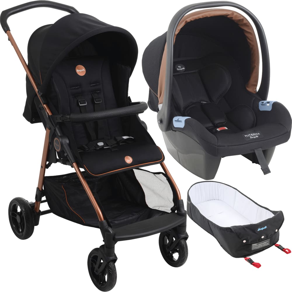 Carrinho de bebe com moises e bebe conforto | Pontofrio
