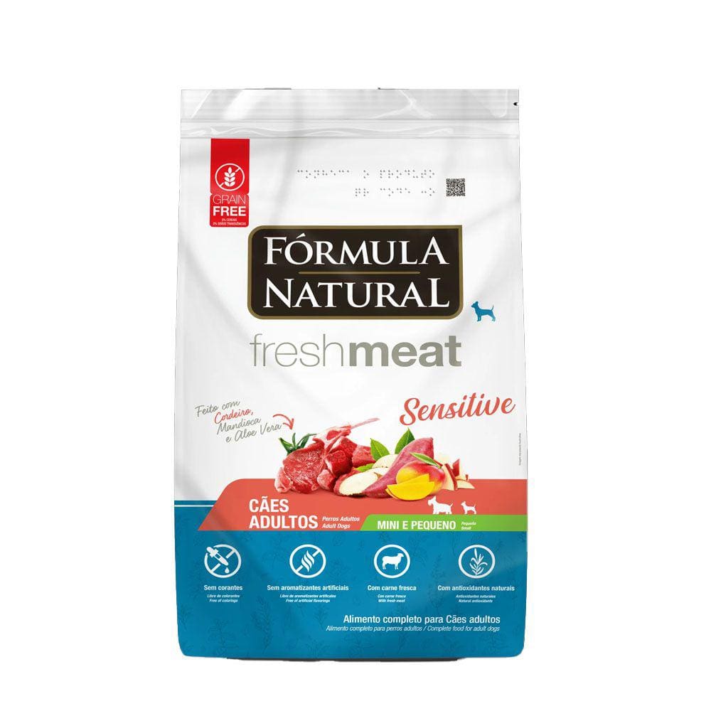 Ração Formula Natural Cães Fresh Meat Sensitive Raças Mini e Pequenas 2,5Kg