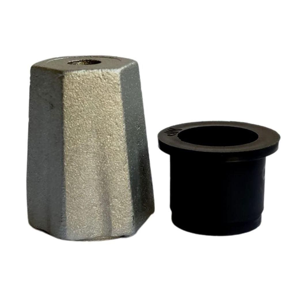 Kit Sextavado De Metal E Bucha Do Eixo Lavadora Mueller