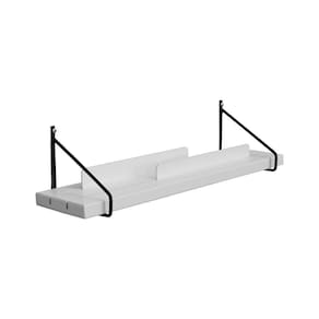 Prateleira-porta Livros Com Metal E Madeira Ou Mdf Life Branco