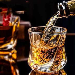Copo De Whisky Vidro 6 Peças Licor Luxuoso Sofisticado 220Ml