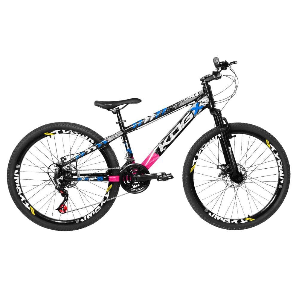 Bicicleta Aro 26 KOG 18v Disco Freeride Full X25 Tipo Viking