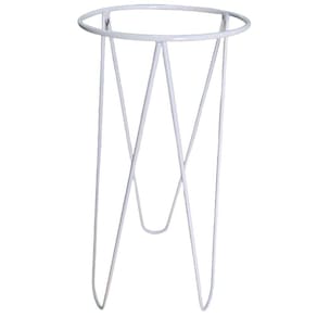 Suporte de Chão Tripé para Vaso 18 (30cm) Branco - JC JARDIM