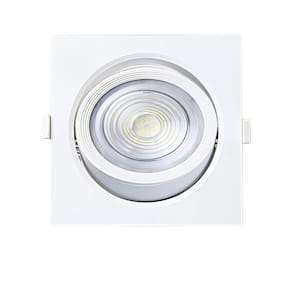 Spot Embutir Quadrado Alltop LED Par30 10W 3000K 45º Taschibra Branco