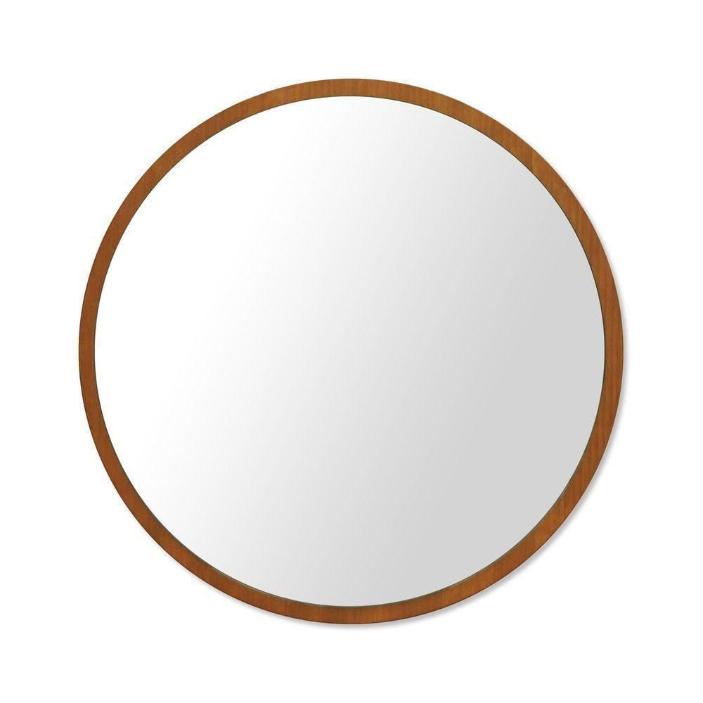 Espelho Hapy - ø60cm Amêndoa