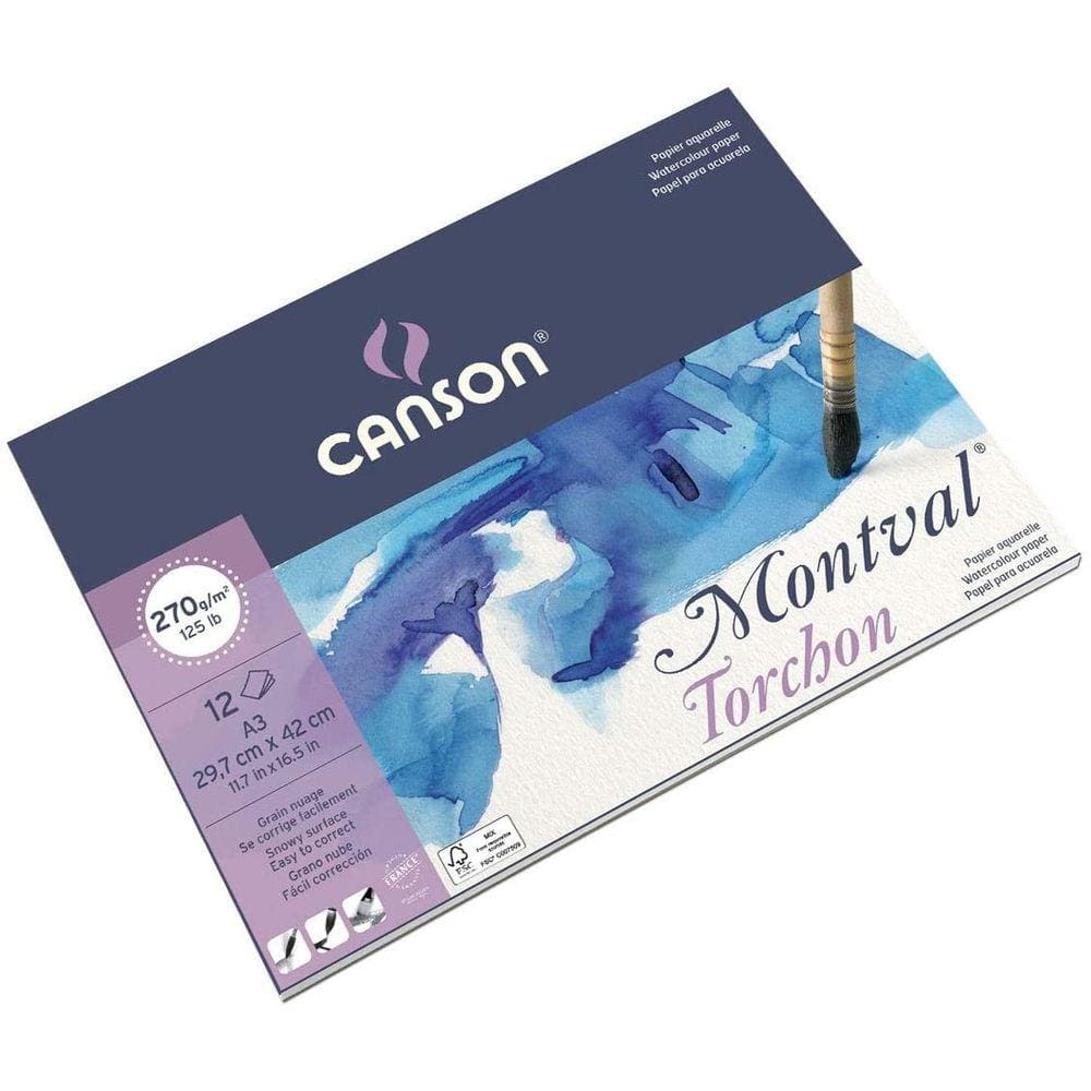 Bloco Aquarela Montval Torchon 270g Canson
