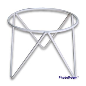 Suporte de Mesa Tripé para Vaso 14 Branco - JC JARDIM