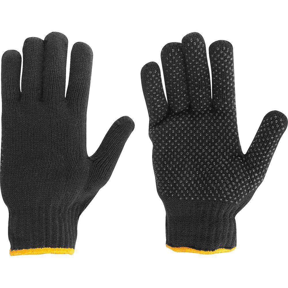 Par Luva Preto Malha Vonder 3 Fios Palma Pigmentada Pvc