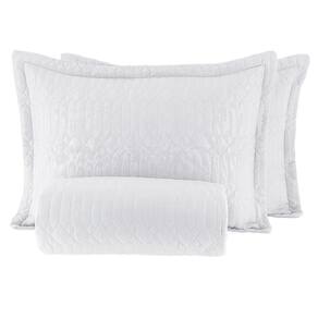 Kit Colcha Solteiro Corttex Siena 160x240 Branco (1 Colcha + 1 Porta Travesseiro)