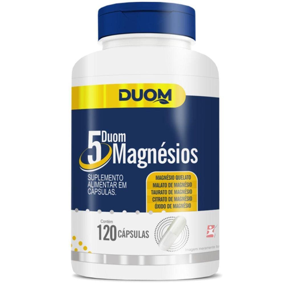 Duom 5 Magnésios Quelato Malato Taurato Citrato Óxido 120
