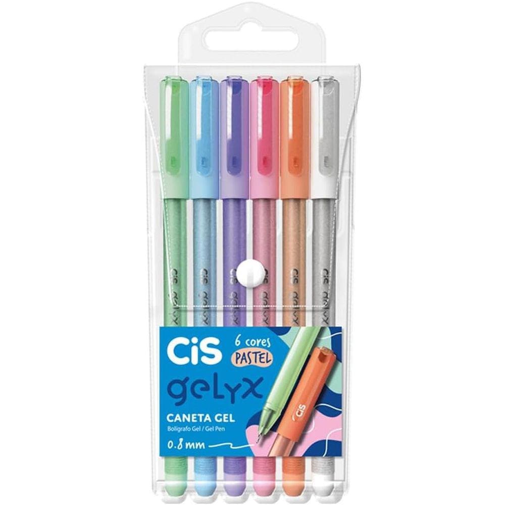 Caneta Gel Gelyx 0.8mm 6 Cores Cis