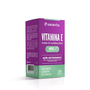 Vitamina E Com Ação Antioxidante Sanavita 400 Mg Sem Sabor