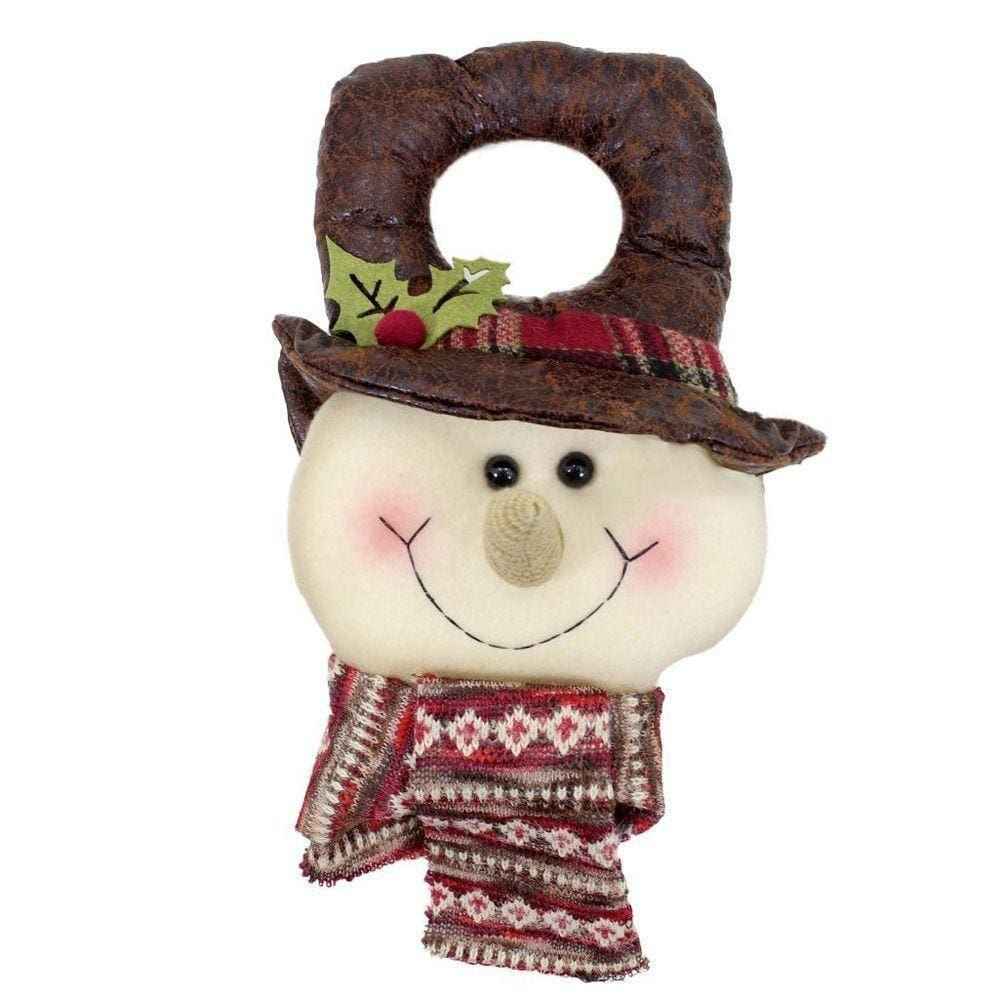 Decoração Enfeite Natal Boneco Neve Colorido árvore De Natal 34,5cm