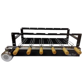 Churrasqueira Giratória Max Grill 6 Espetos Preto