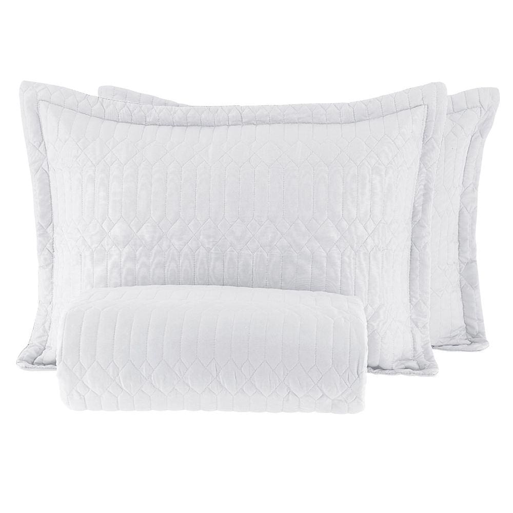 Kit Colcha Queen Corttex Siena 240x260 Branco (1 Colcha + 2 Porta Travesseiro)