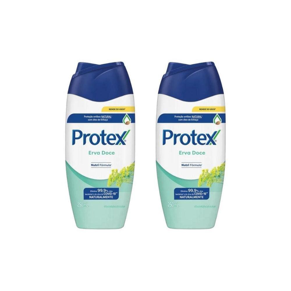 Sabonete Liquido Protex 250Ml Erva Doce - Kit Com 2Un