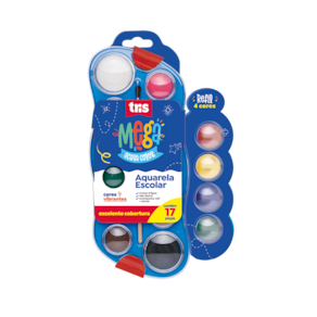 Aquarela Escolar Mega Tris