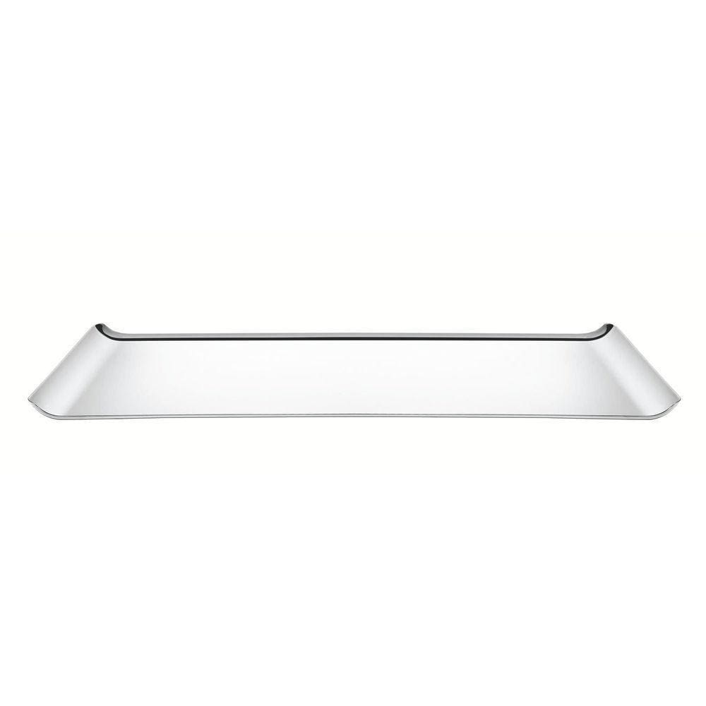 Bandeja Tramontina Quadrata Retangular Em Aço Inox Alto Brilho 38x17 Cm Tramontina