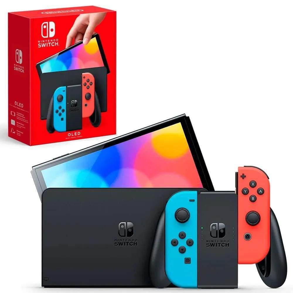 Nintendo Switch Oled 64Gb Neon - Novo