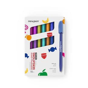 Caneta Esferografica Sensations 10 Unidades Newpen