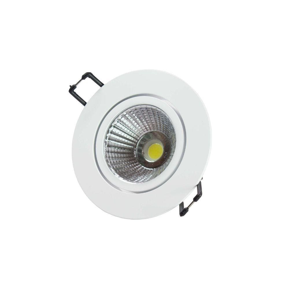 Spot Led Taschibra Embutir Redondo Tsrl 409 9w Alumínio 6500k Luz Fria