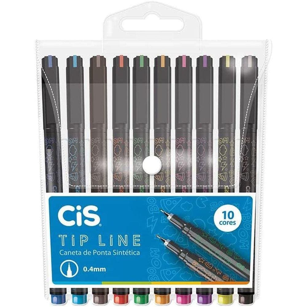 Caneta Tip Line Ponta Sintetica 0.4mm Cis