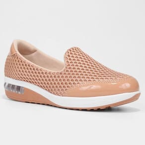 Slip On Modare Tela Sport Feminino - Nude
