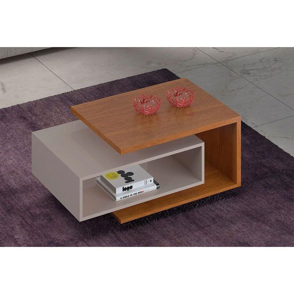 Mesa De Centro Diva Jcm Móveis Cinamomo - Off White