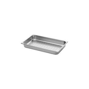 Cuba Gastronômica Perfurada 1/1 Em Aço Inox Sem Alças Profundidade 65 Mm - Aço 201